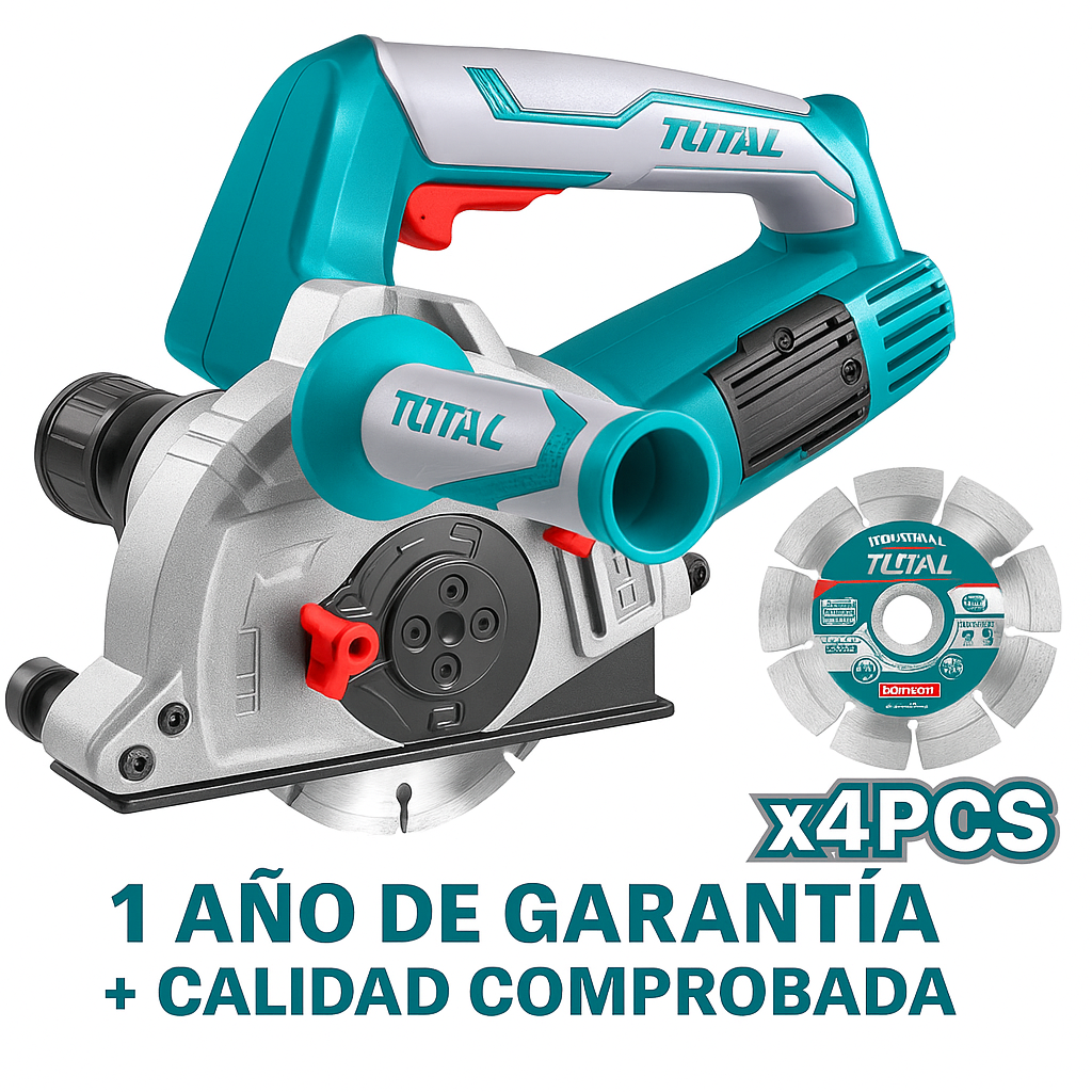 Ranuradora de Pared TOTAL 1500W – Precisión y Potencia para Cortes Profesionales