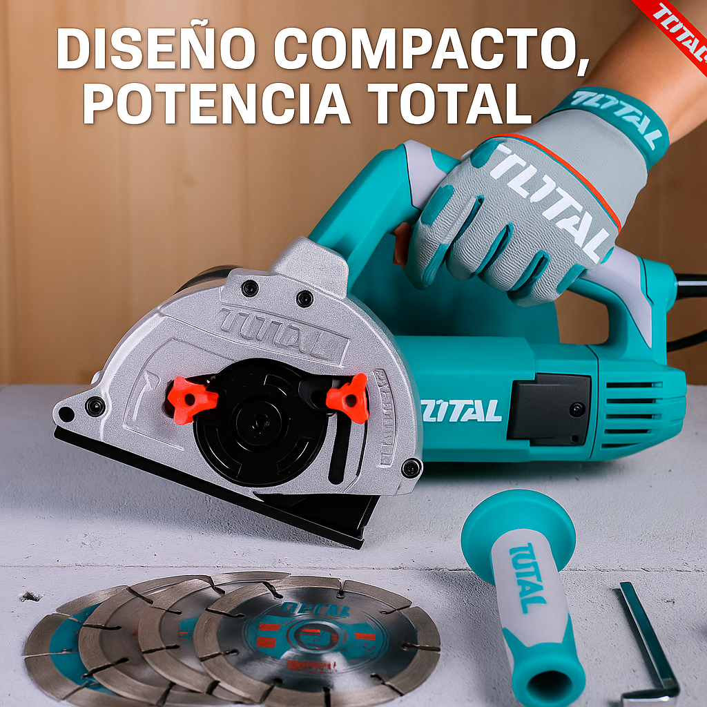 Ranuradora de Pared TOTAL 1500W – Precisión y Potencia para Cortes Profesionales