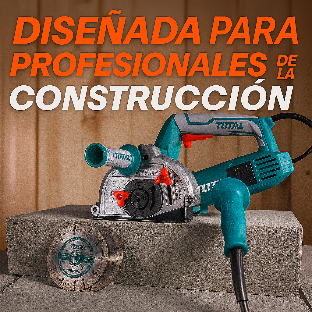Ranuradora de Pared TOTAL 1500W – Precisión y Potencia para Cortes Profesionales