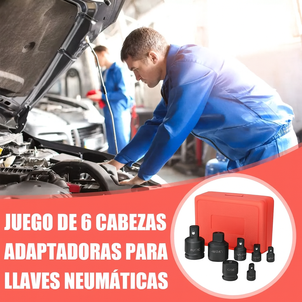 Juego de Adaptadores de Impacto Profesional – Acero Cromo Vanadio