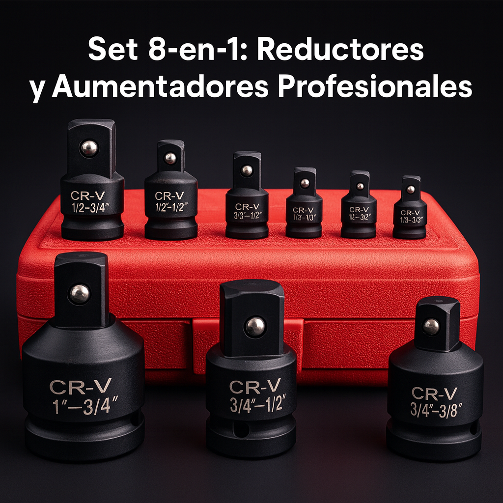 Juego de Adaptadores de Impacto Profesional – Acero Cromo Vanadio
