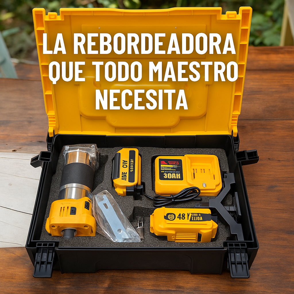Rebordeador Inalámbrico 48V – ¡Potencia y Precisión para Acabados Profesionales!