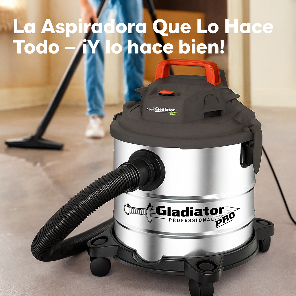 Aspiradora Gladiator PRO A820/1/120 – Potencia y Versatilidad en un Solo Equipo