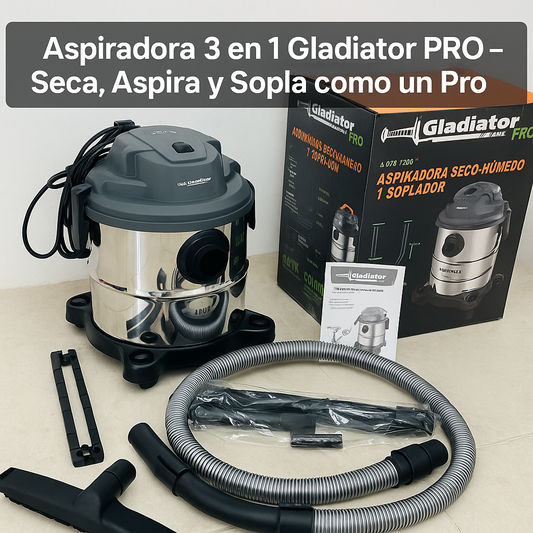 Aspiradora Gladiator PRO A820/1/120 – Potencia y Versatilidad en un Solo Equipo