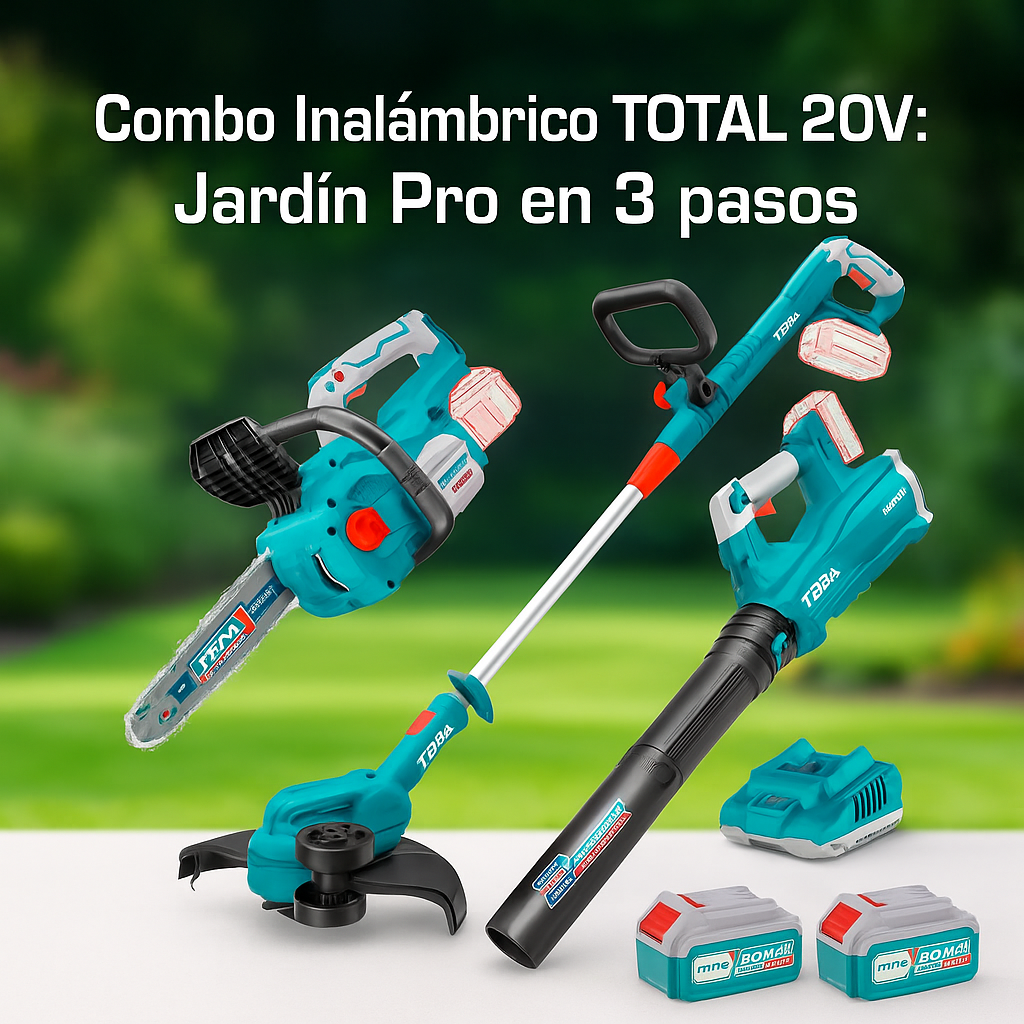 Combo Inalámbrico TOTAL 20V – Potencia profesional sin cables