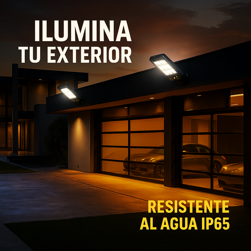 Set x4 Lámparas Solares para Exterior con Control Remoto
