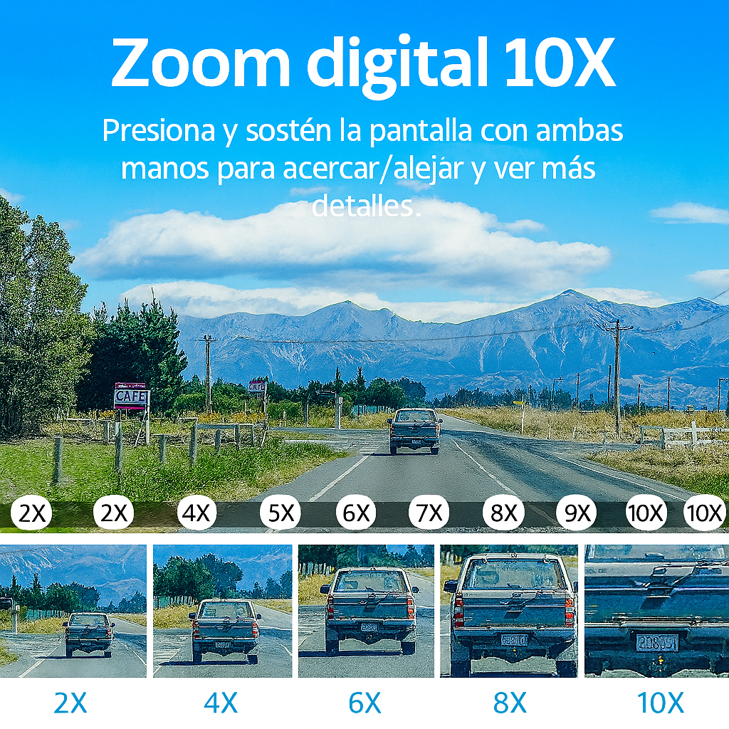 Cámara de Seguridad Inteligente Triple Lente 15MP –  Resolución Full Hd - Visión Nocturna -Funciona con Wifi