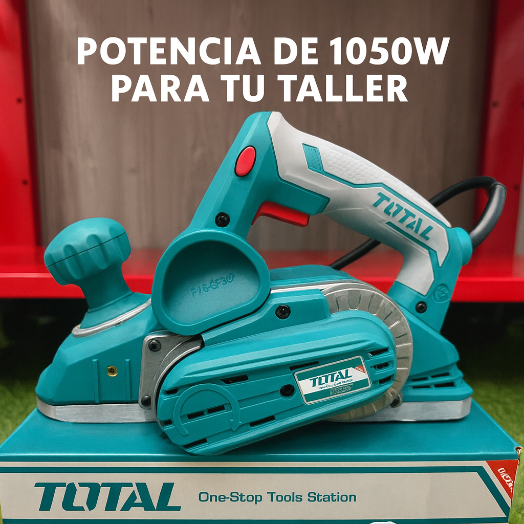 Cepillo Eléctrico 1050W (120V) — Acabado profesional en una pasada.