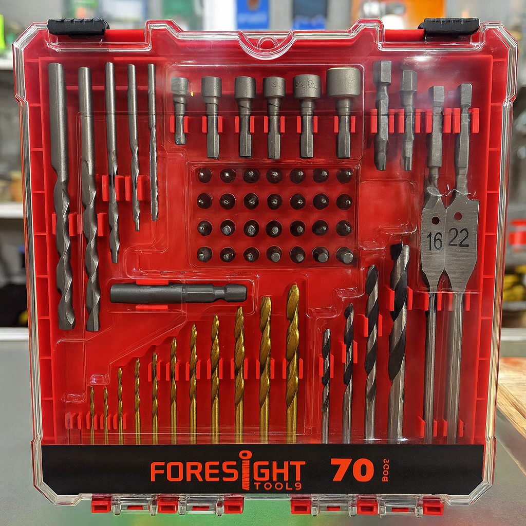 Juego De Brocas Y Puntas Para Taladro 70 PIEZAS.