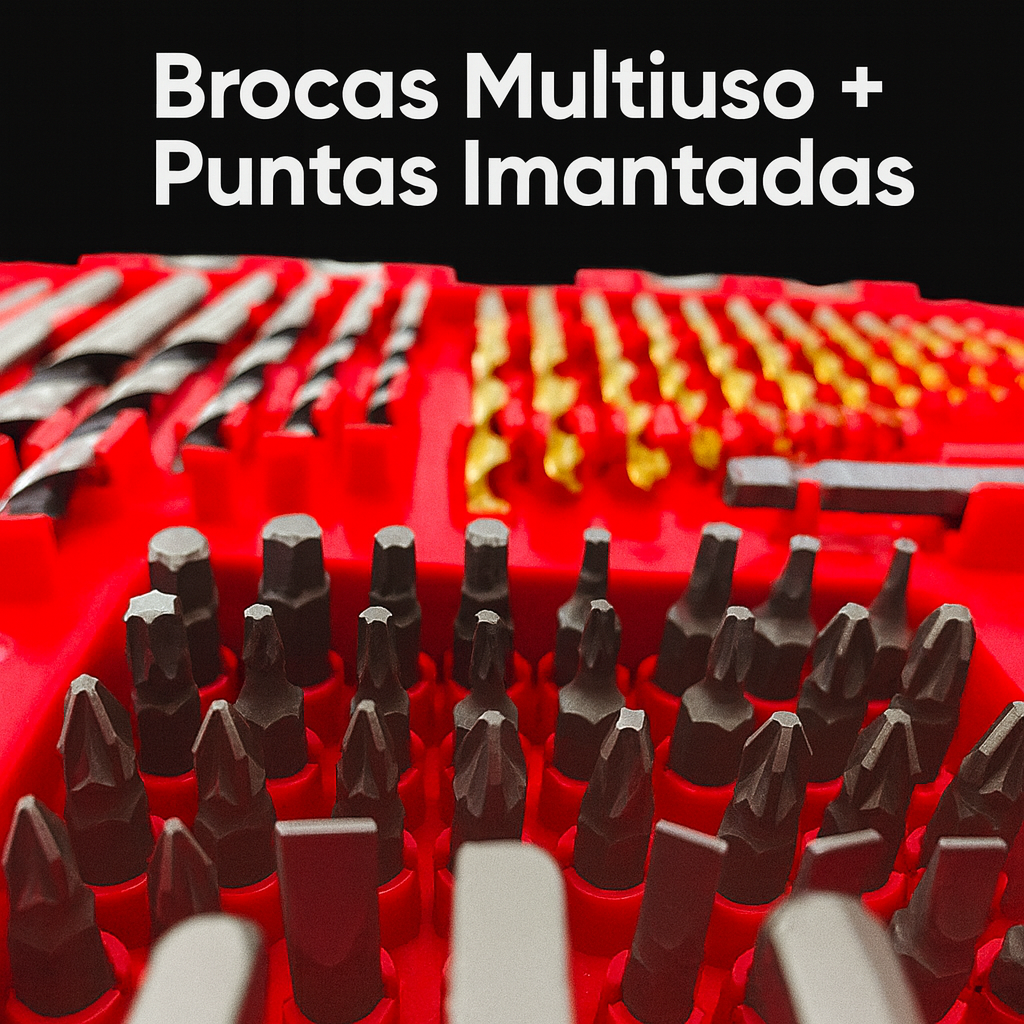 Juego De Brocas Y Puntas Para Taladro 70 PIEZAS.