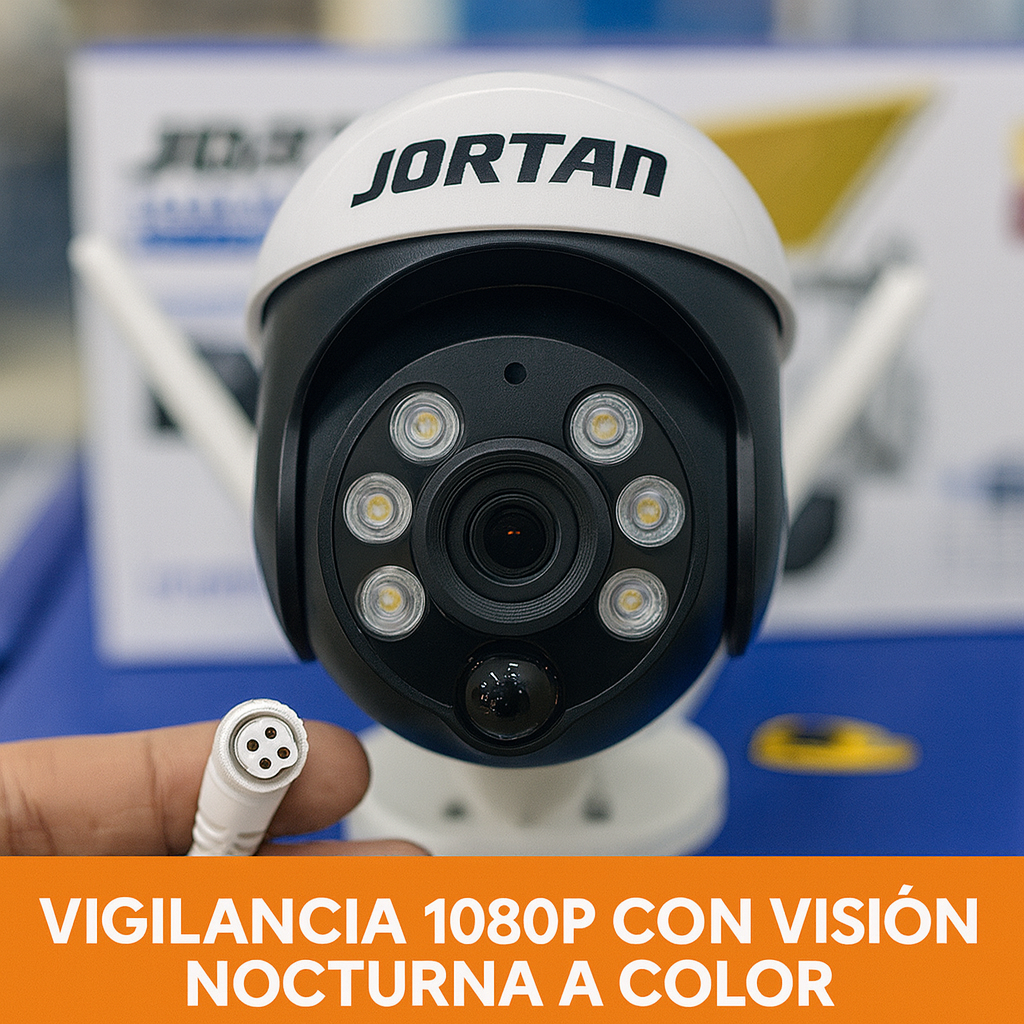 Cámara Solar JORTAN - Wifi - Alta Resolución Full Hd 1080