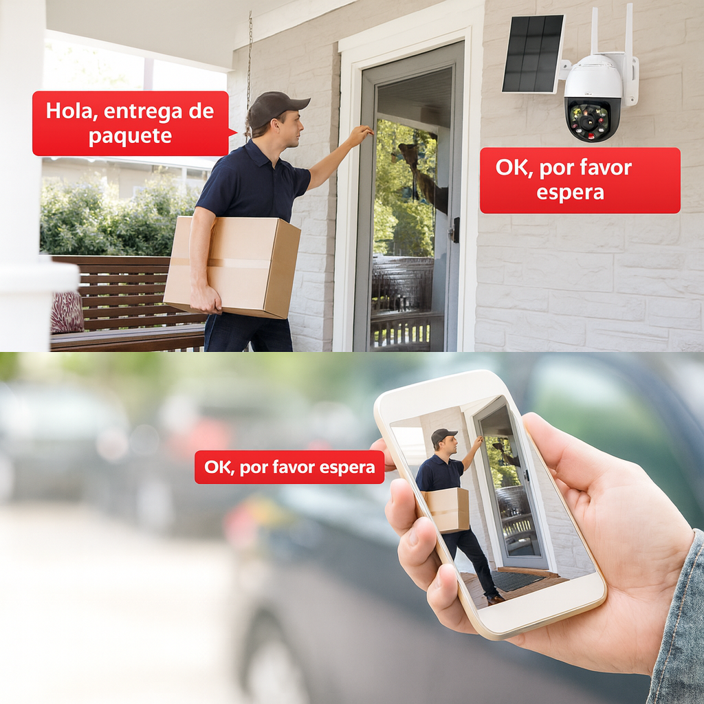 Cámara Solar JORTAN - Wifi - Alta Resolución Full Hd 1080