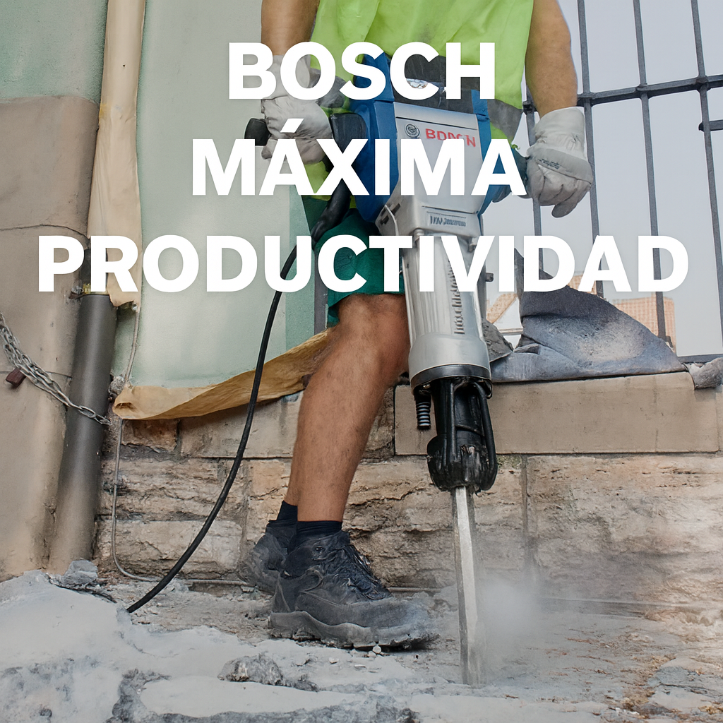 Demoledor  Bosh 1850 W   Potencia Alemana para Trabajo Pesado con estuche metalico