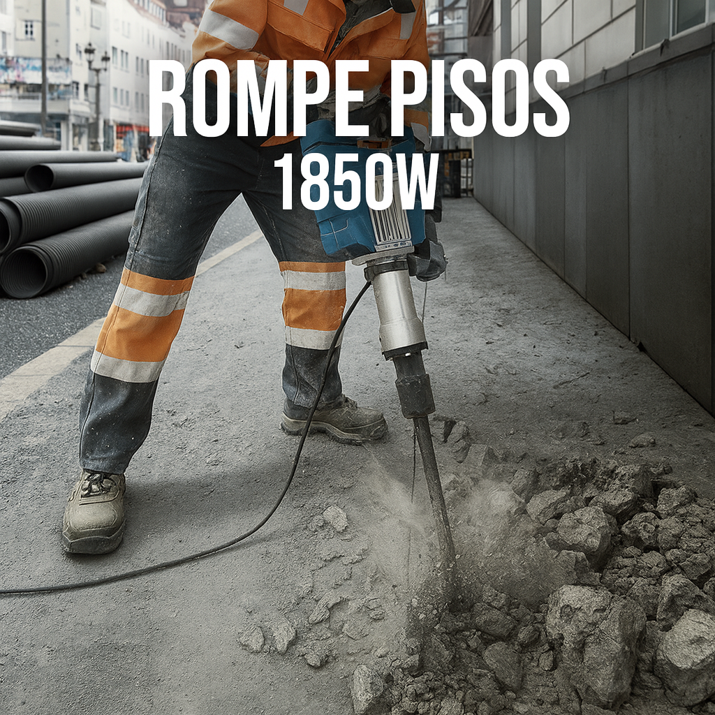 Demoledor  Bosh 1850 W   Potencia Alemana para Trabajo Pesado con estuche metalico