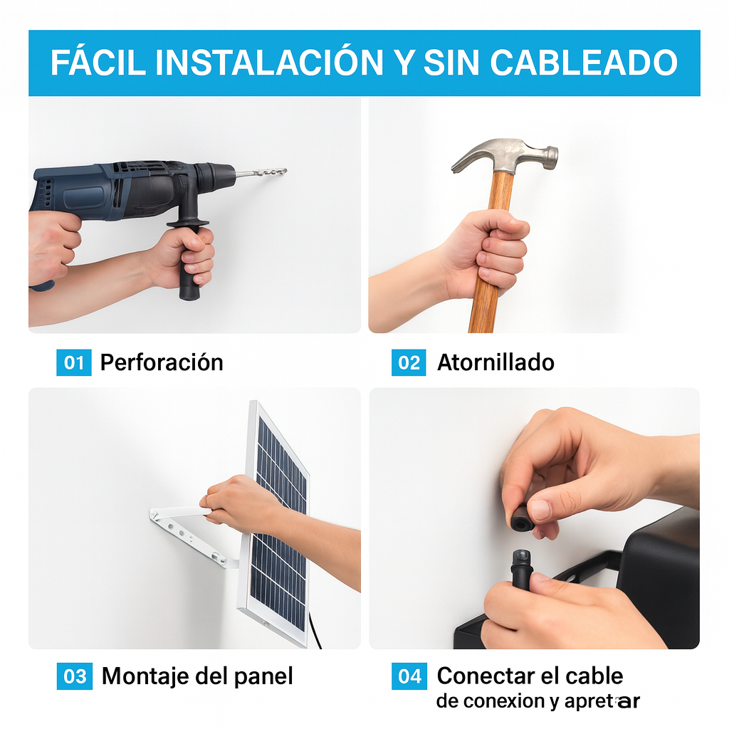 Reflector Solar 400W + Panel y Control – Iluminación LED Potente y Ecológica para Exteriores