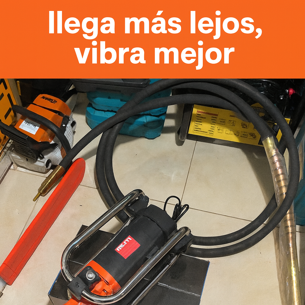 HILTI Vibrador de Concreto Eléctrico 2000 W, 4300 vpm*, Manguera 6 m