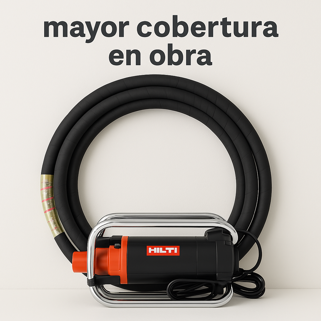 HILTI Vibrador de Concreto Eléctrico 2000 W, 4300 vpm*, Manguera 6 m