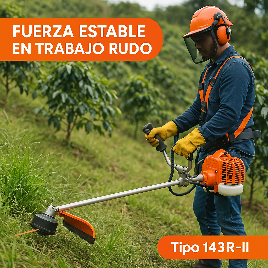 Guadaña tipo Husqvarna 143RII – 42.7 cc (2 tiempos)