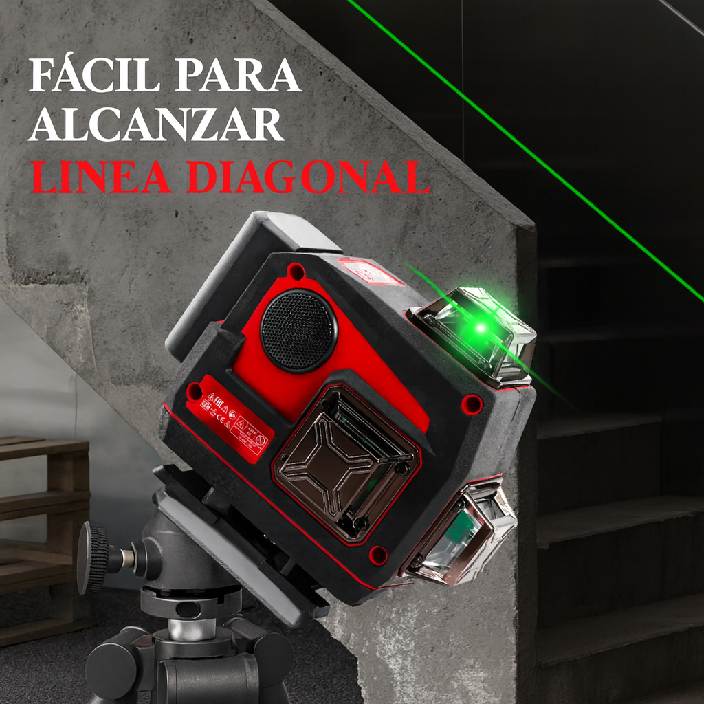 Nivel Láser Milwaukee 4D – 16 Líneas Verdes | Precisión Extrema + Tecnología Bluetooth