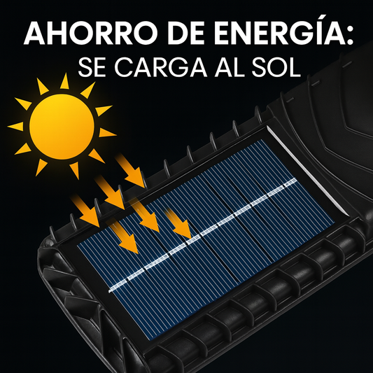 Lámpara Solar con Sensor PIR IP65 (2.5 W) — Rotación 160°