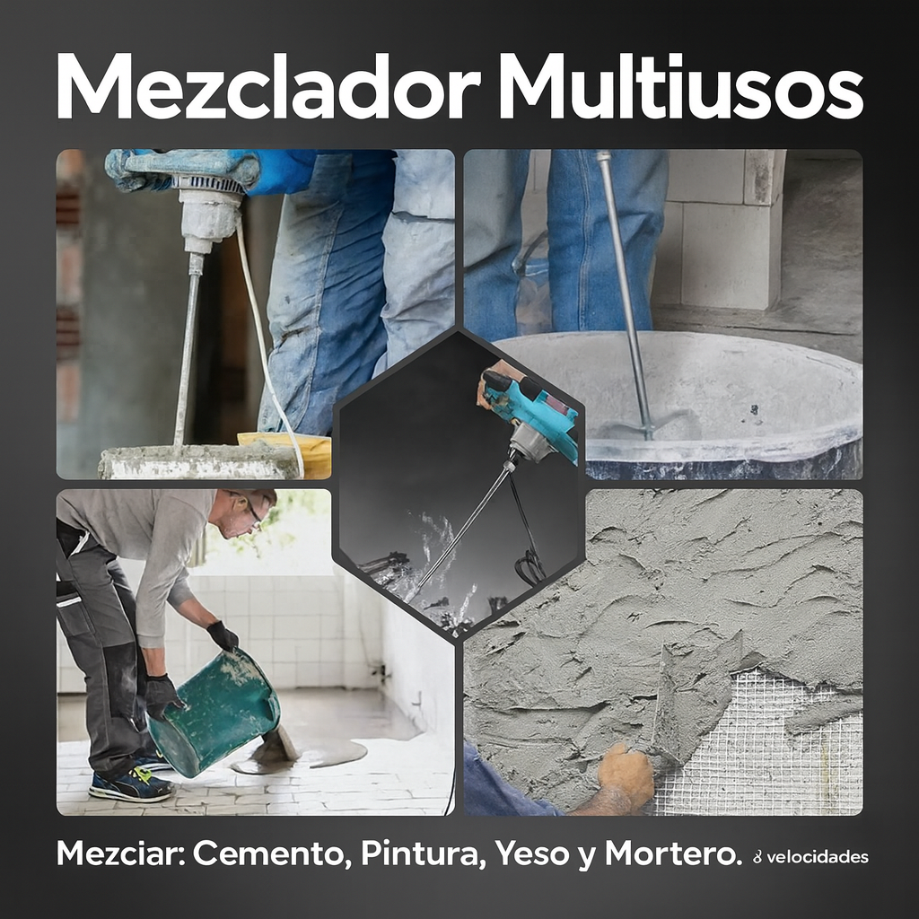 Mezclador Eléctrico Makita 2400W - 6 Velocidades Para Mezclas Perfectas y Rápidas.