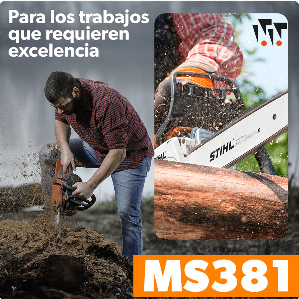 Motosierra STIHL MS 381 – Rendimiento Profesional en Cada Corte