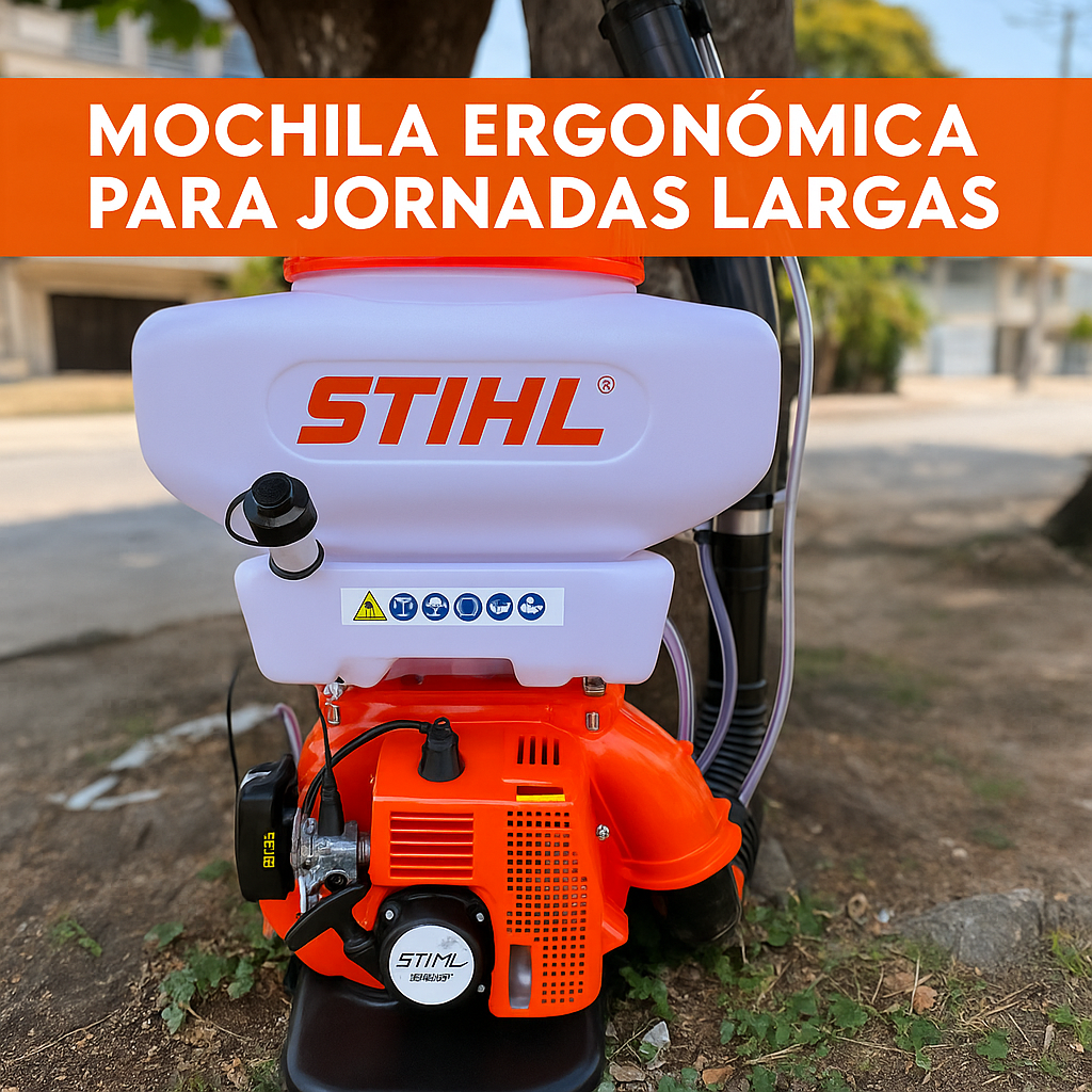 Fumigadora 3-en-1: nebuliza líquidos, pulveriza polvos y esparce granulados