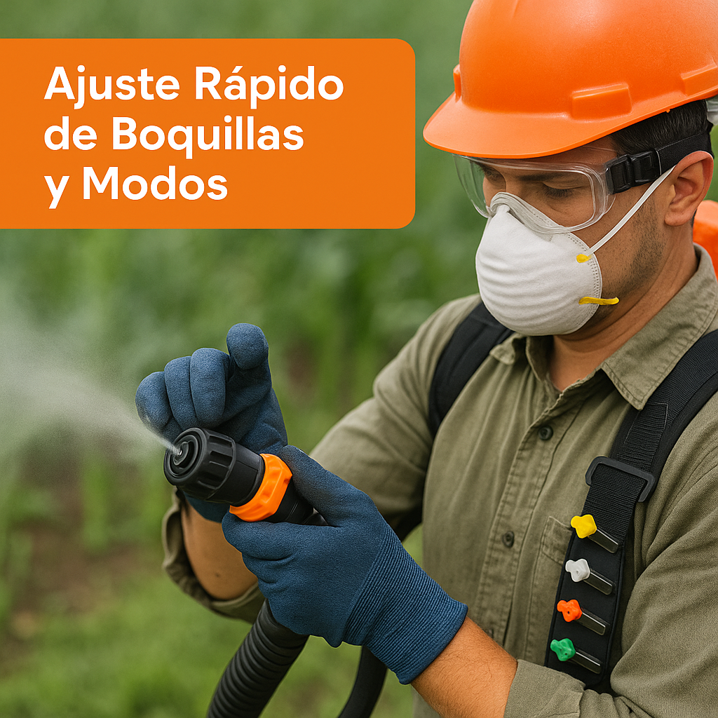 Fumigadora 3-en-1: nebuliza líquidos, pulveriza polvos y esparce granulados