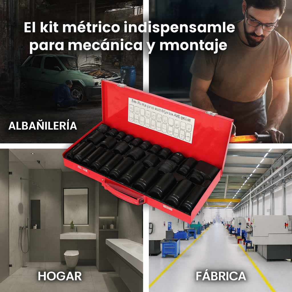 Juego de copas de impacto de 35 piezas