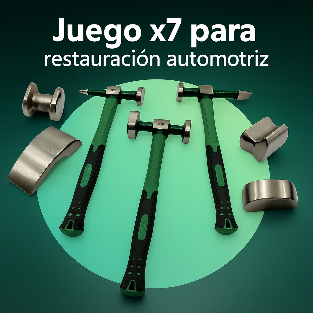 Martillos de Latonería HUAQUI – Kit Profesional x7