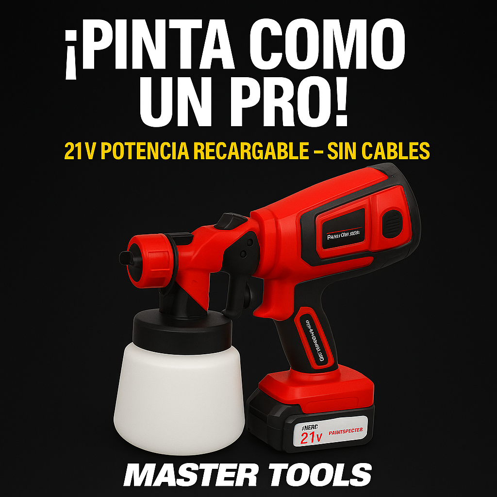 Pistola de Pintura Recargable 21V - 800ML