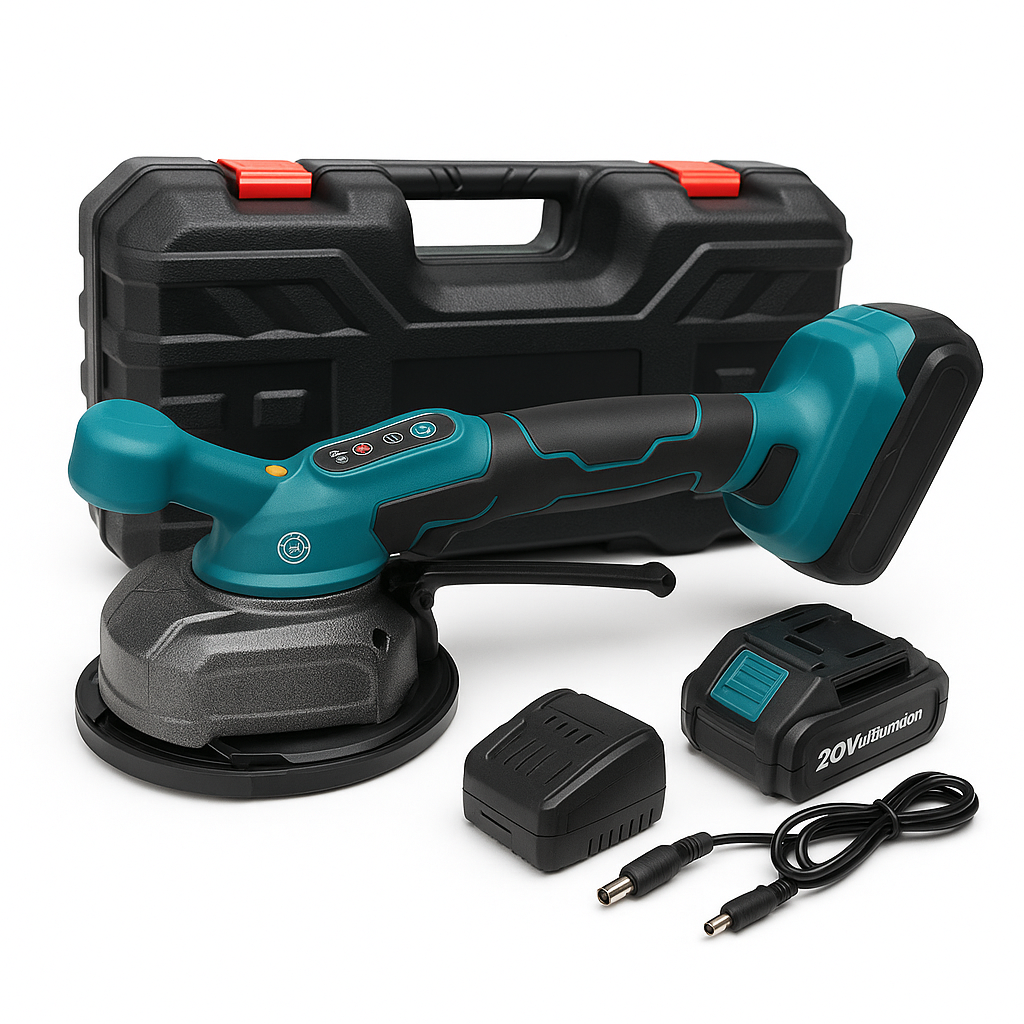 Vibrador de Baldosa MAKITA Inalámbrico 36V (2 baterías) – 5 Velocidades Ajustables