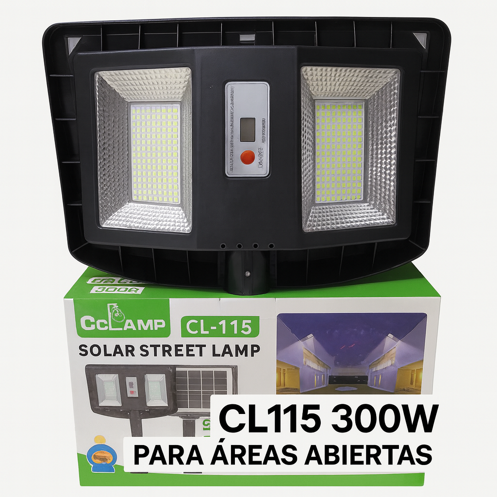 Lámpara Exterior con Panel Solar CL115