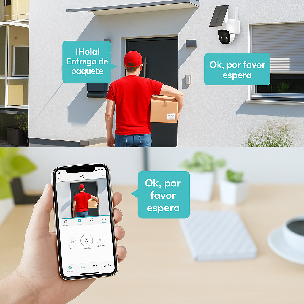 Cámara Solar WiFi 3 MP para Exteriores (IP65)
