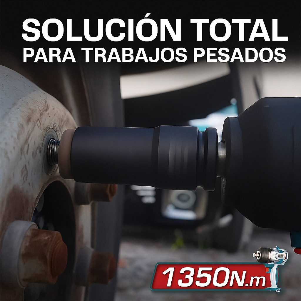 Combo Triple Llave de Impacto Brushless 20V – 400NM / 850NM / 1350NM + Cargador + 2 Baterías 1 Año de Garantía