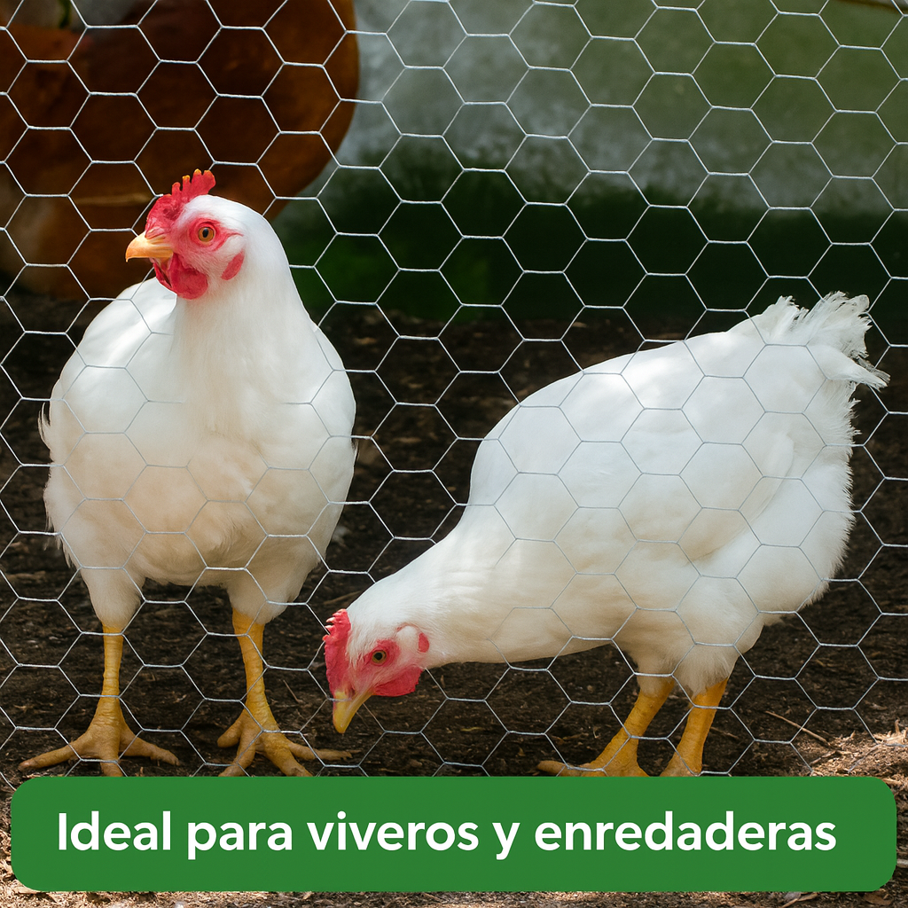 Malla Metálica Hexagonal 0,90 m × 36 m (Cal. 25 – Hueco 1 1/4")