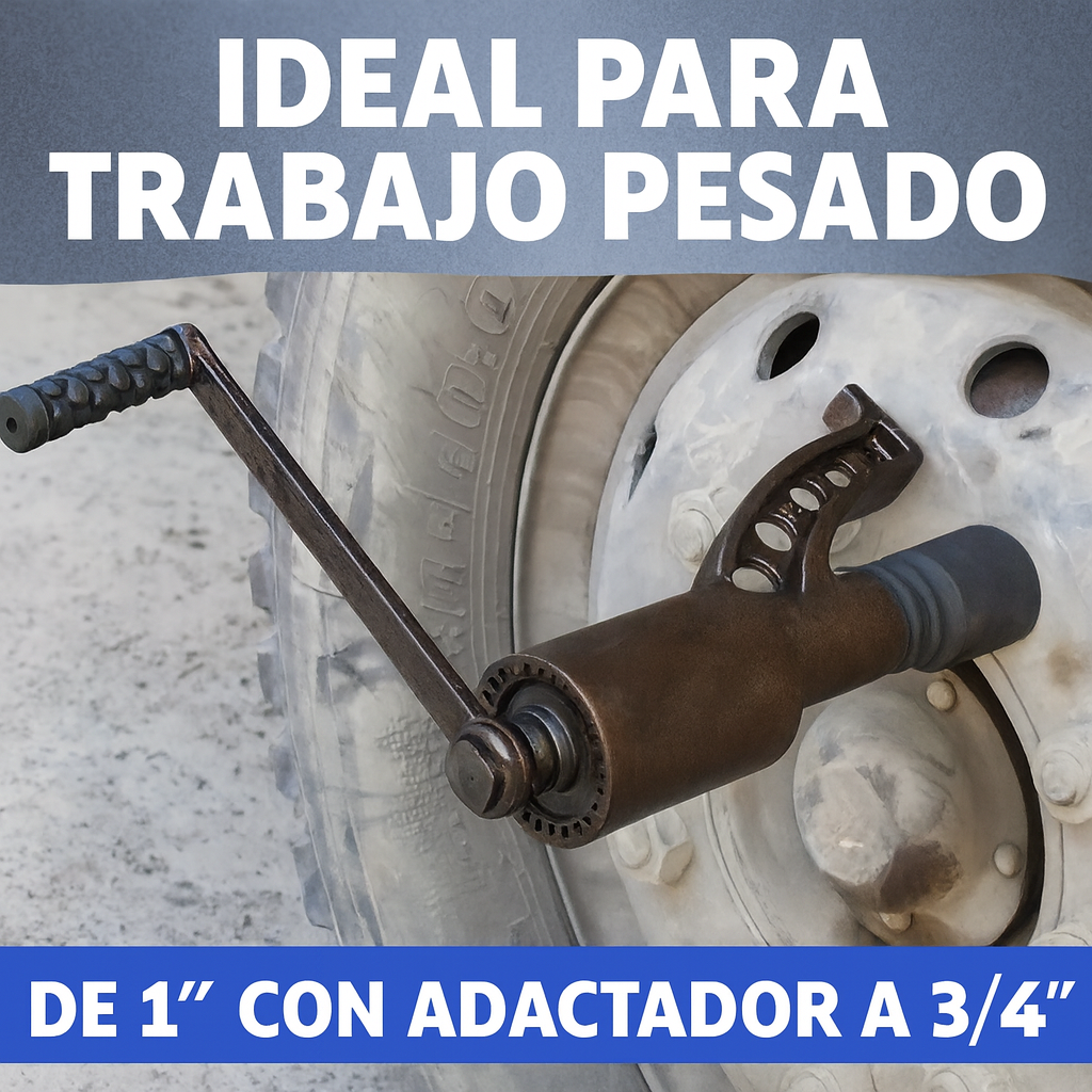 Multiplicador de Fuerza Industrial 1” – 4800Nm | Kit Completo con Copas, Adaptador y Maletín