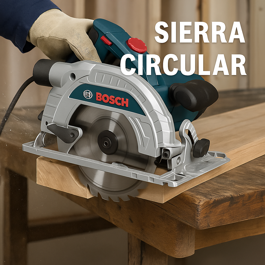 🛠 Sierra Circular Tipo Bosch con Guía Láser – Potencia y Precisión Profesional
