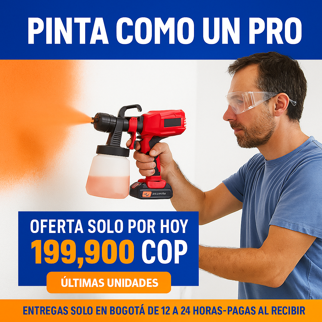 Pistola de Pintura Recargable 21V - 800ML