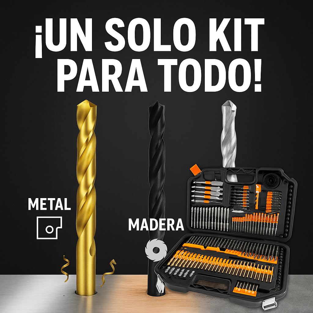 Juego de Brocas y Puntas 246 Piezas – Precisión Total en Cada Perforación