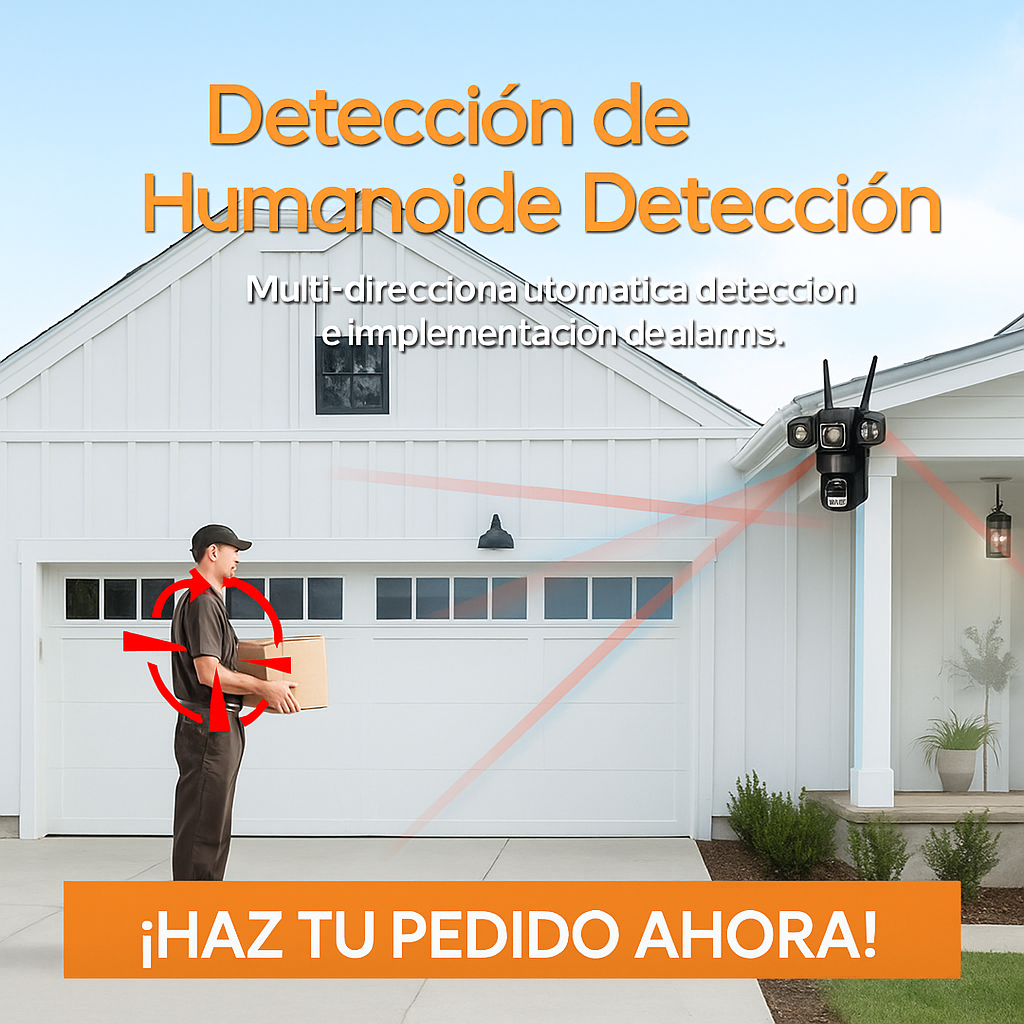 Seguridad Total - Cámara 3 Lentes WIFI  Giratorios 360°