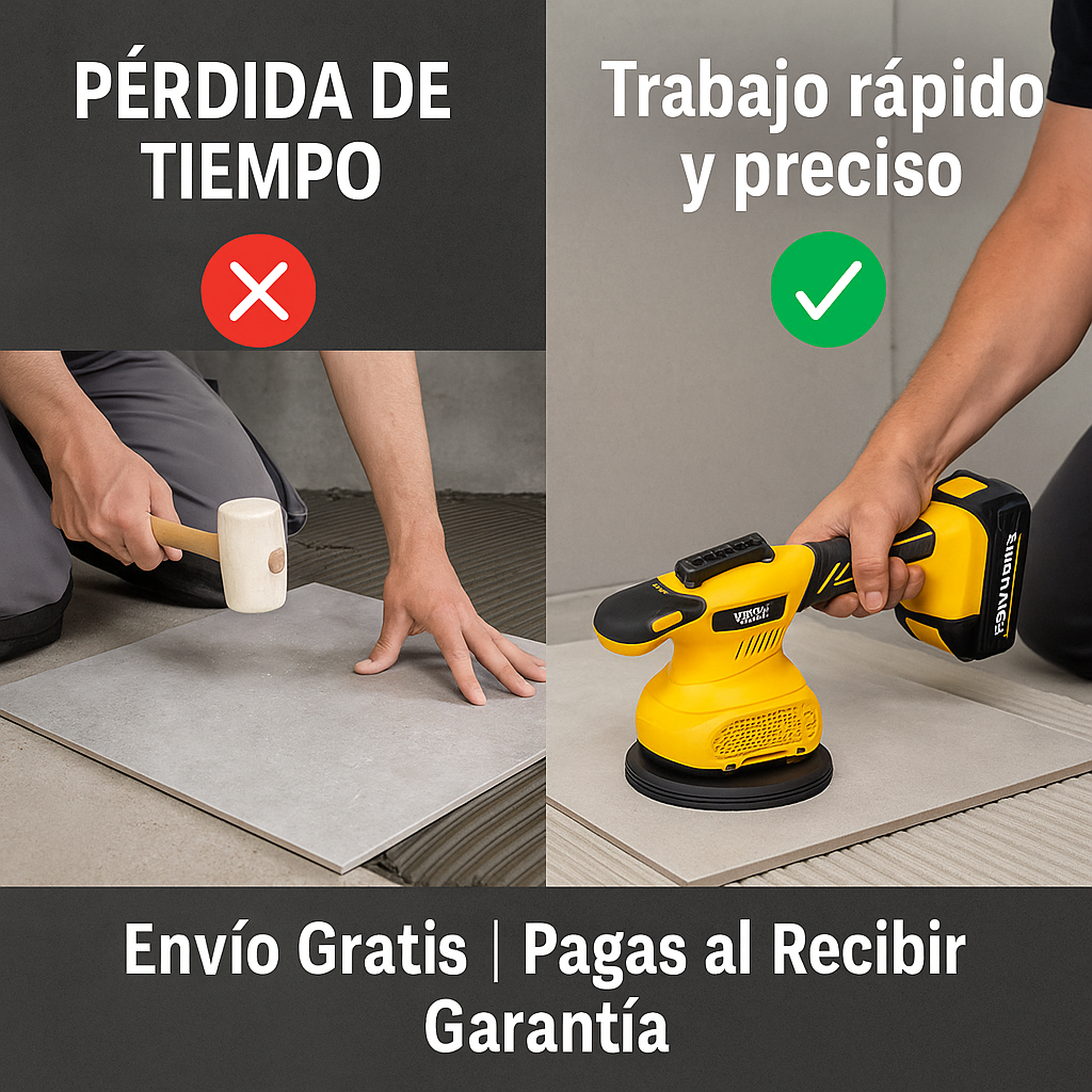 Vibrador de Baldosas 36V - Optimiza la instalación de cerámica y porcelanato