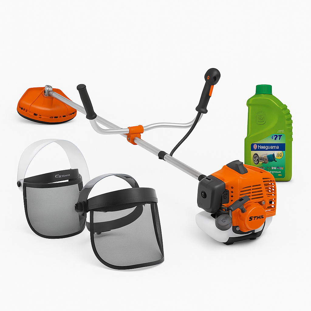 Guadaña  Sthil Fs450 Con Mascara protectora y Aceite