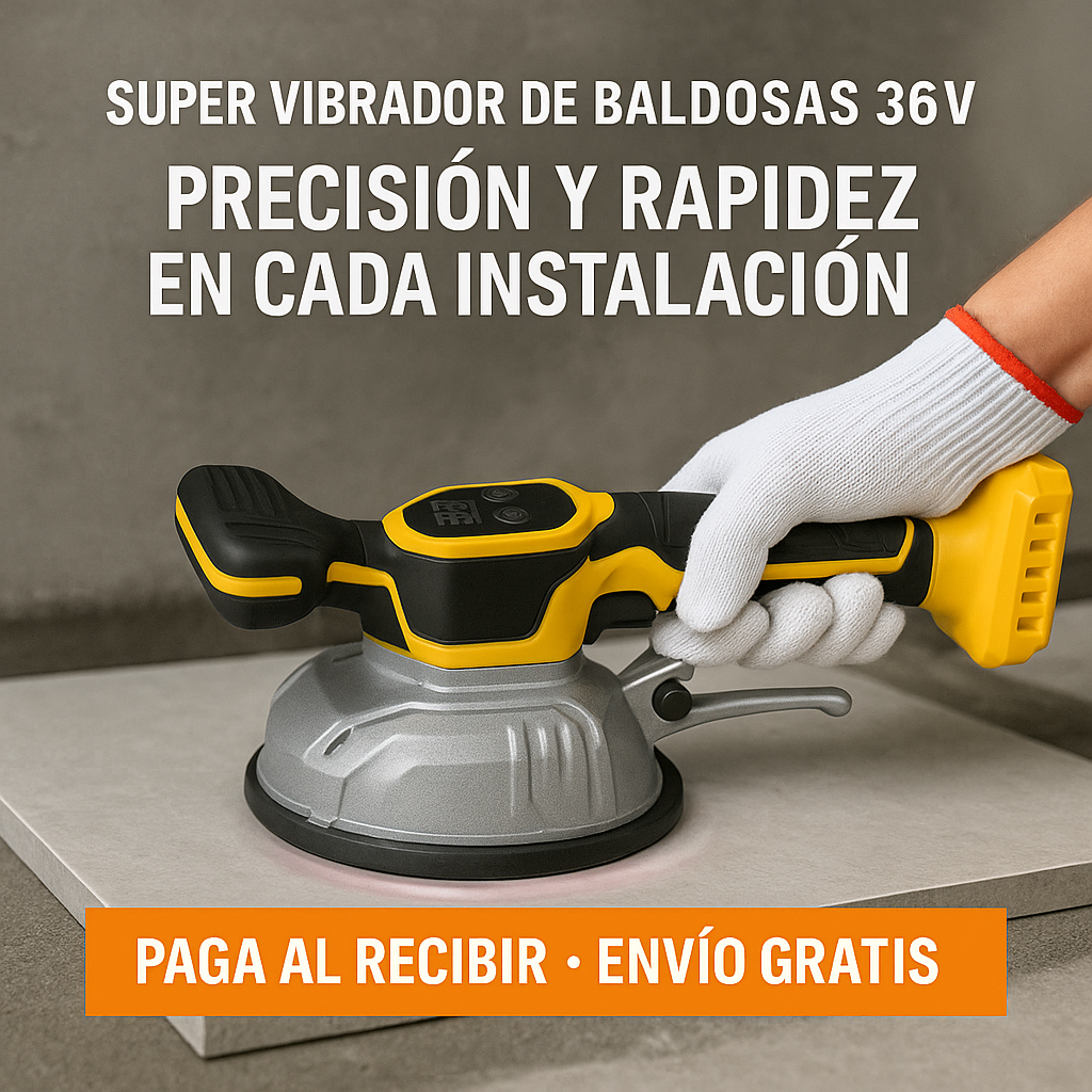 Vibrador de Baldosas 36V - Optimiza la instalación de cerámica y porcelanato