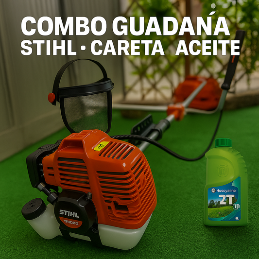 Guadaña  Sthil Fs450 Con Mascara protectora y Aceite