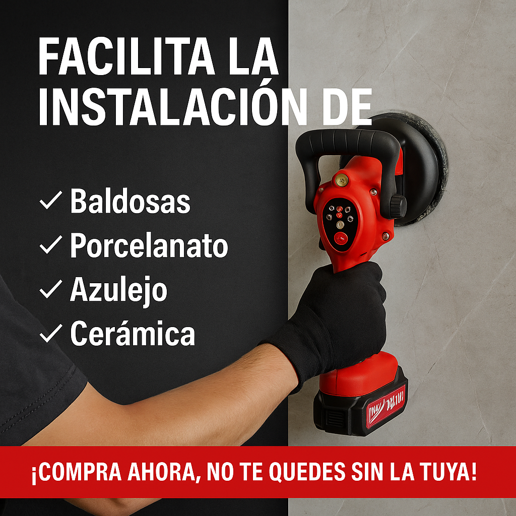 Vibrador Milwaukee Con Ventosa - 6 Velocidades y 2 Baterías 60V