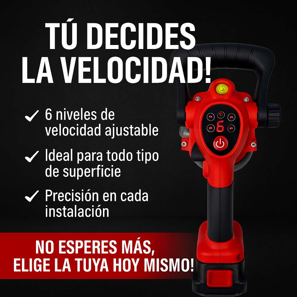 Vibrador Milwaukee Con Ventosa - 6 Velocidades y 2 Baterías 60V