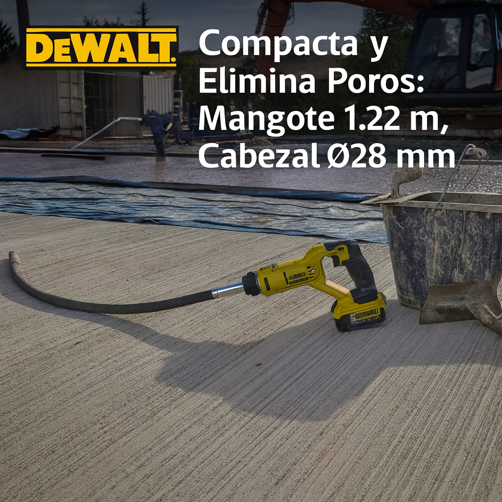 Vibrador de Hormigón Inalámbrico 20 V Dewalt