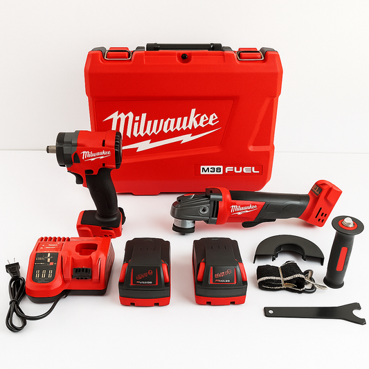 Llave de impacto de 350nm y pulidora de 4 1/2 Milwaukee