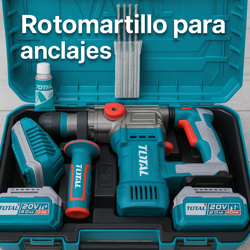 Combo 3 en 1 Rotomartillo SDS-Plus Llave de impacto 400 Nm y Taladro percutor 66Nm TOTAL 20V